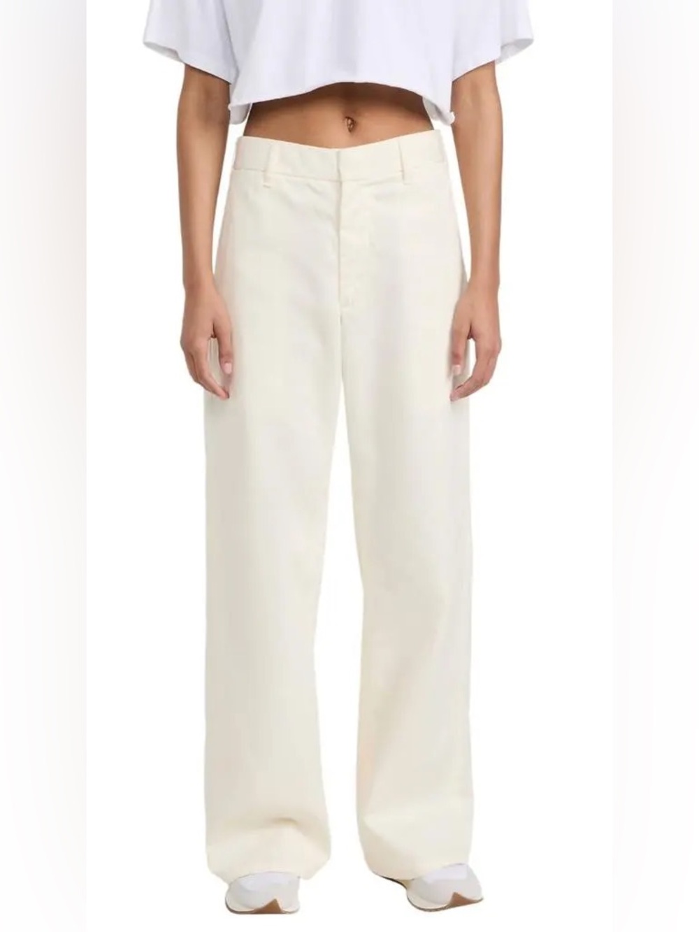 Re/Done Super Wide Trouser in Ivory, NWT, size 27 - Picture 3 of 7